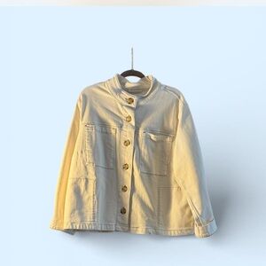 J. Jill Cream Textured Jacket